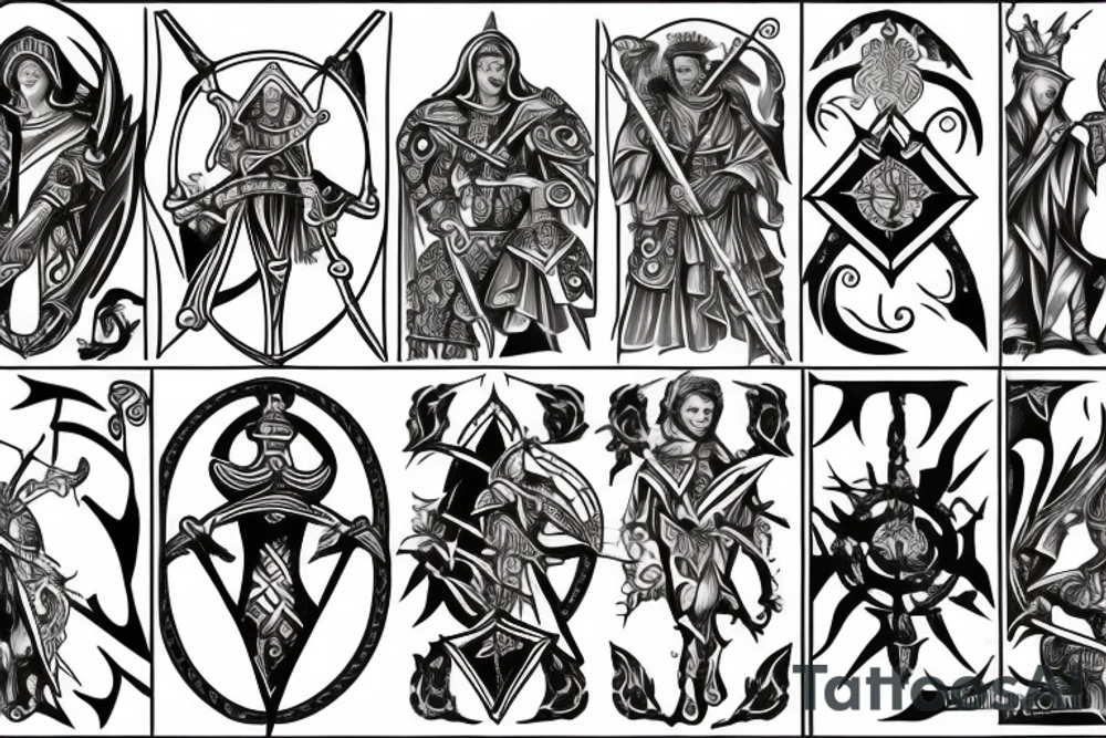 templar basic tattoo idea
