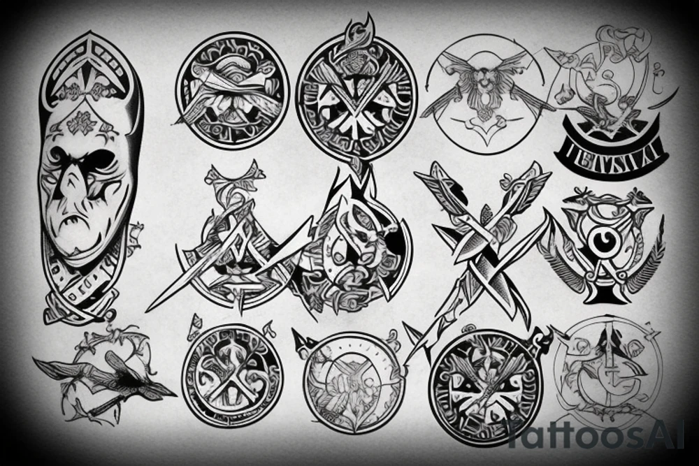 templar basic tattoo idea