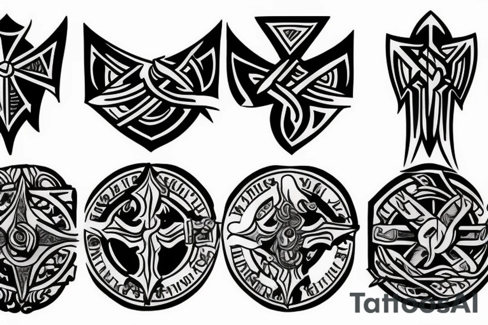 templar basic tattoo idea