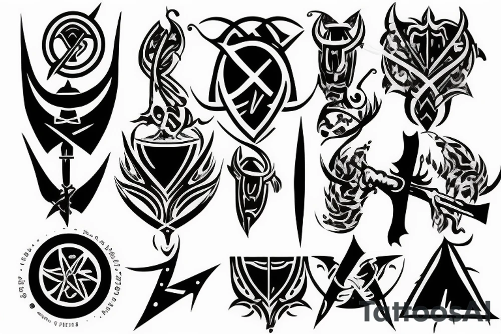 templar basic tattoo idea