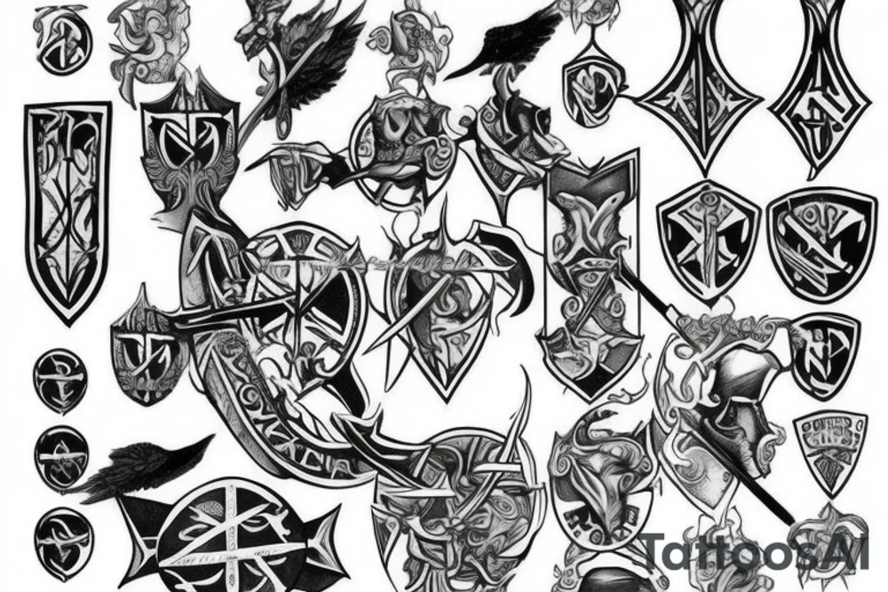 templar basic tattoo idea