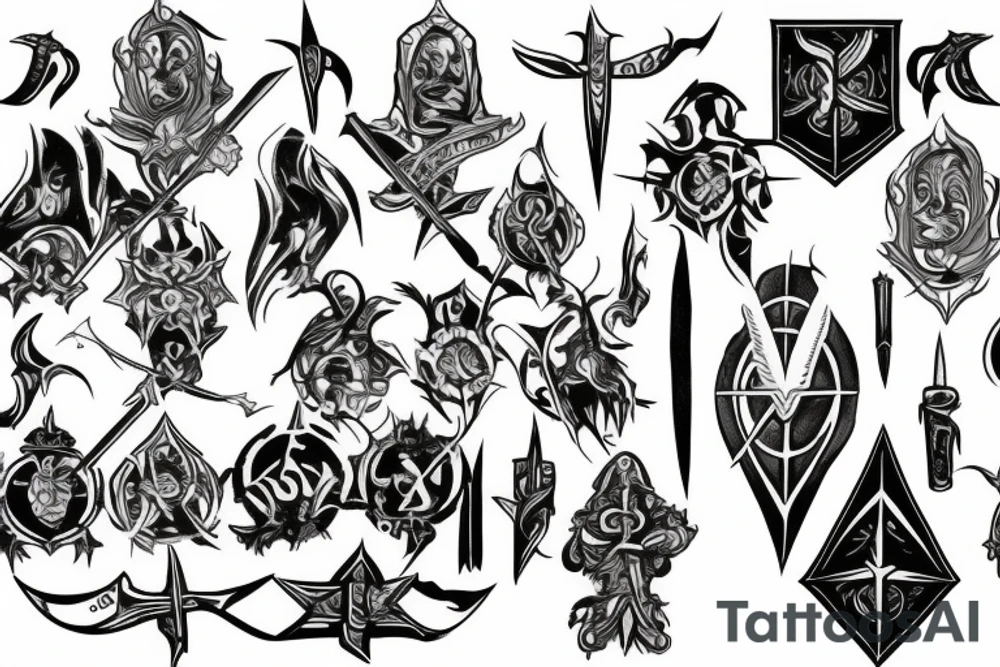 templar basic tattoo idea