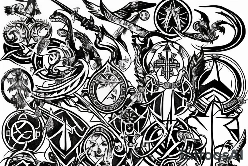 templar basic tattoo idea