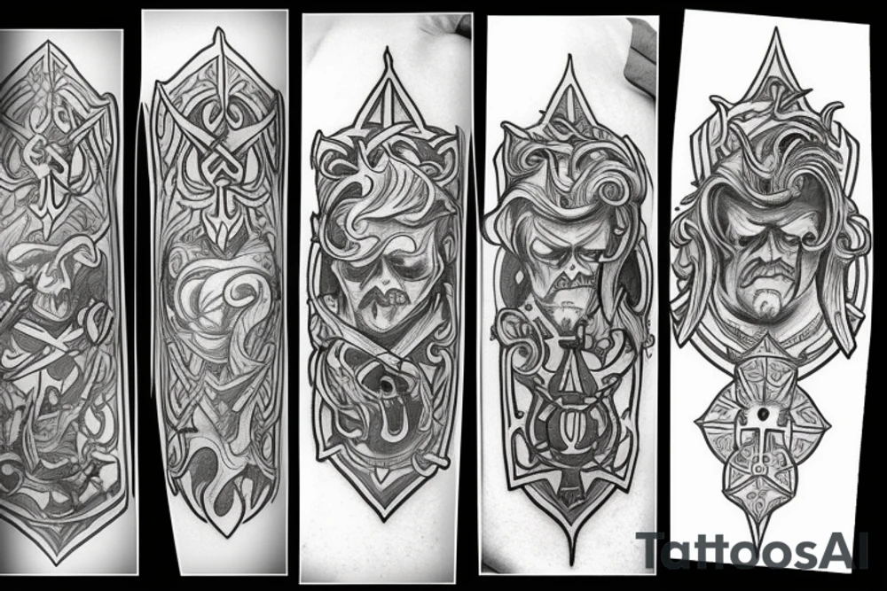 templar basic tattoo idea