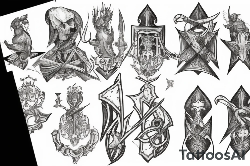 templar basic tattoo idea