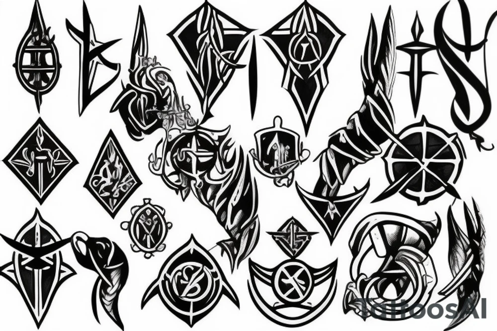 templar basic tattoo idea