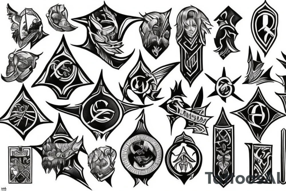 templar basic tattoo idea