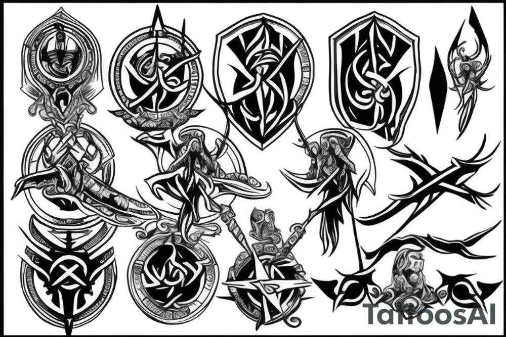 templar basic tattoo idea