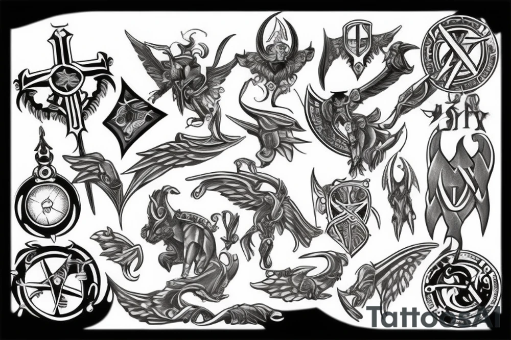 templar basic tattoo idea