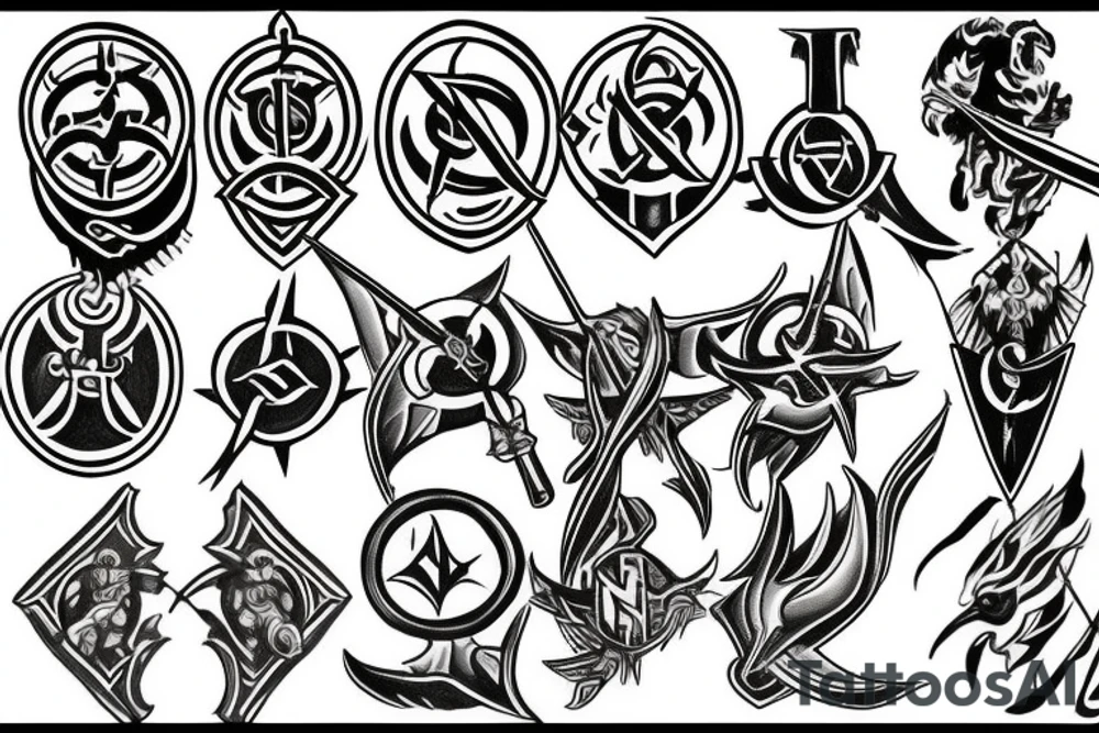 templar basic tattoo idea
