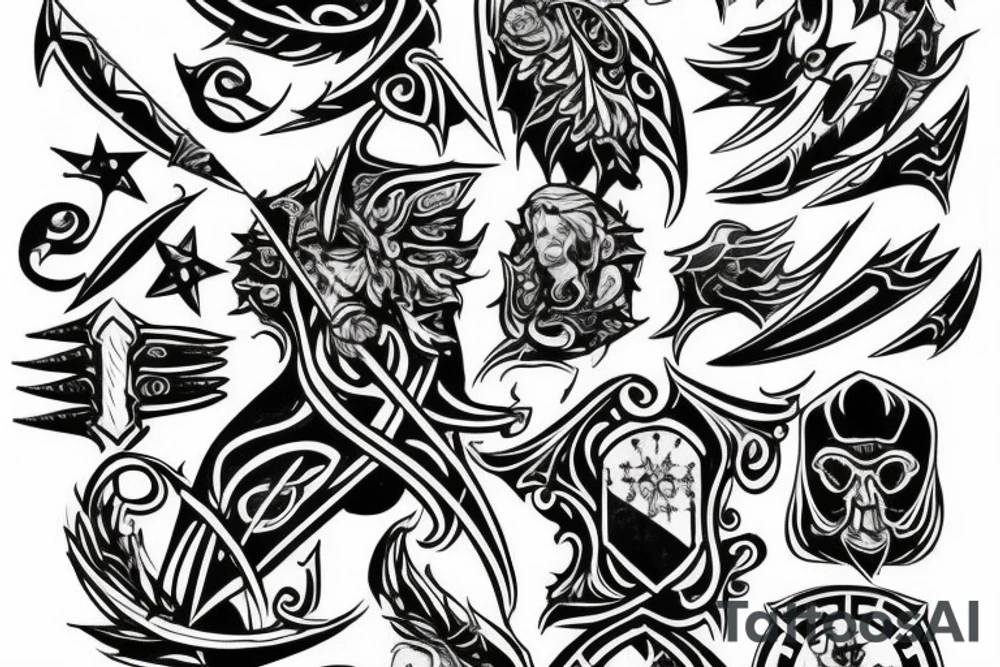 templar basic tattoo idea