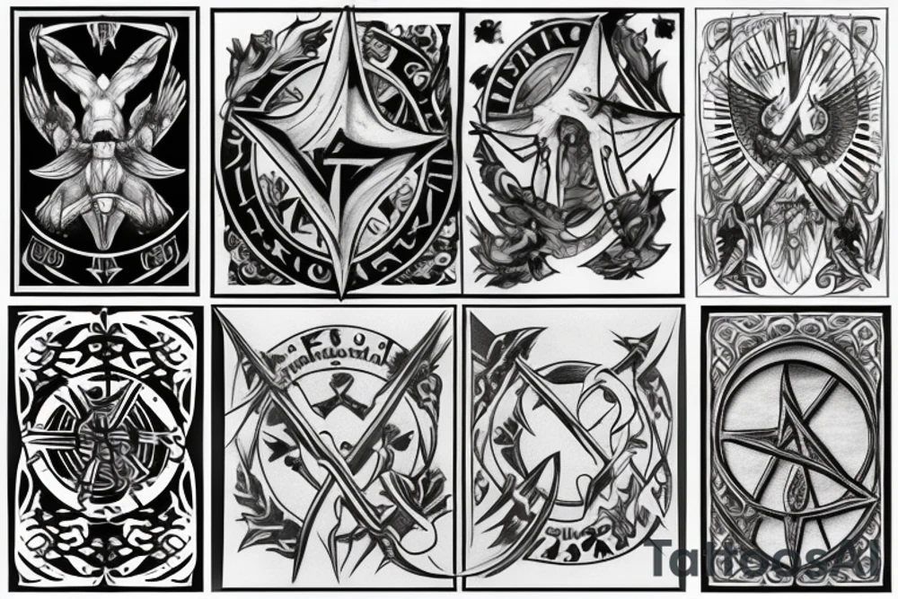 templar basic tattoo idea