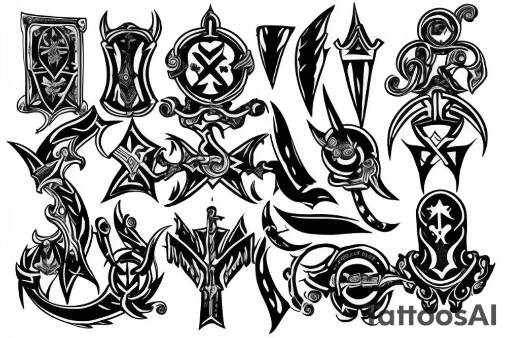 templar basic tattoo idea