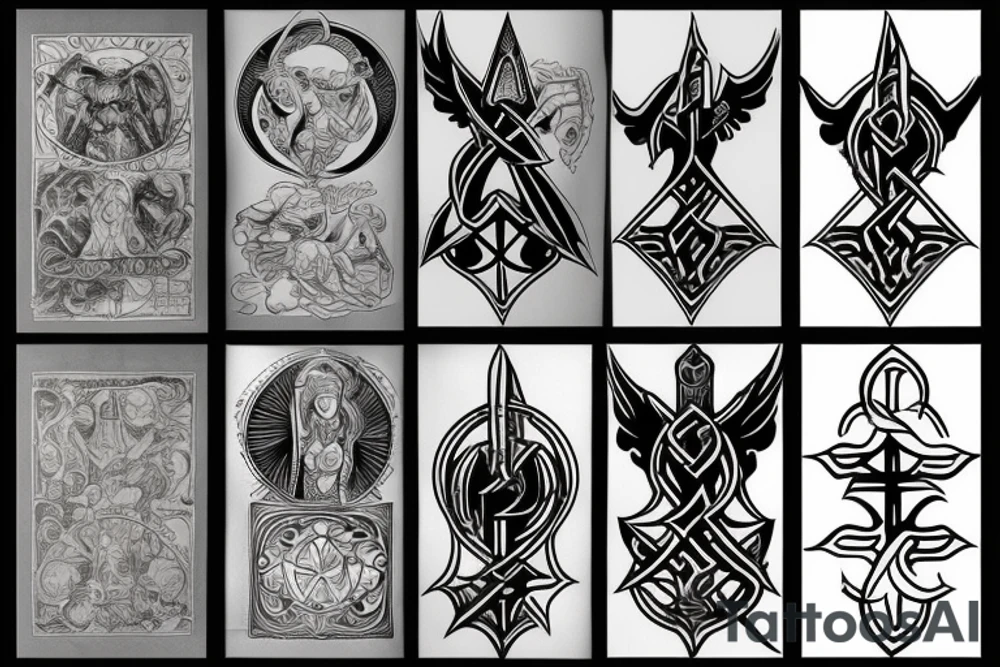 templar basic tattoo idea