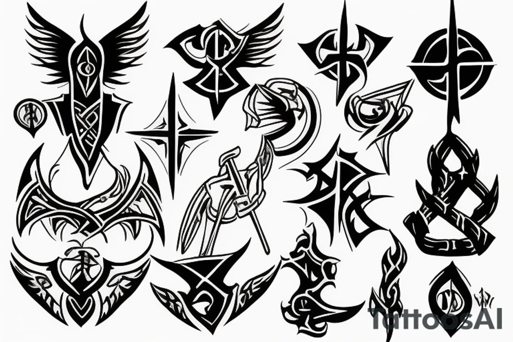 templar basic tattoo idea