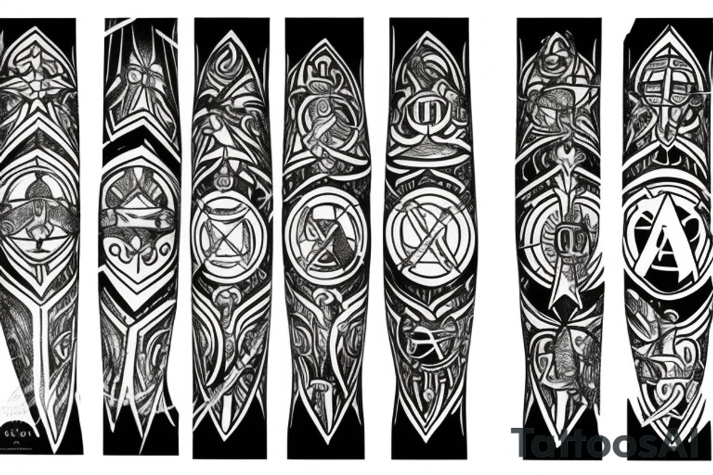 templar basic tattoo idea