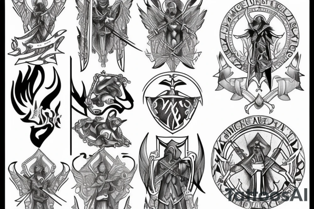 templar basic tattoo idea