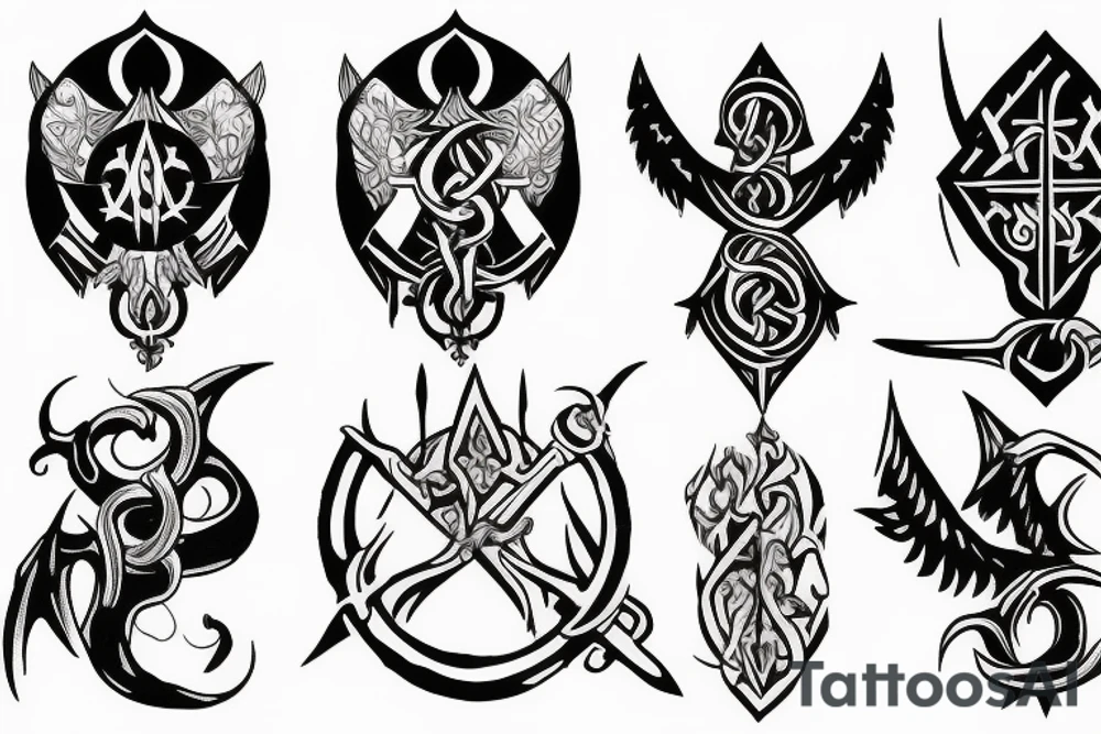 templar basic tattoo idea
