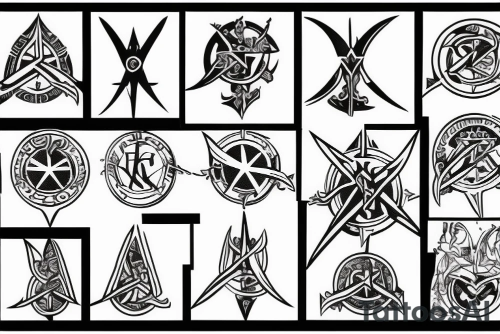 templar basic tattoo idea