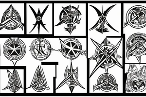 templar basic tattoo idea