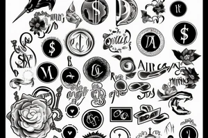 dollar sign tattoo idea