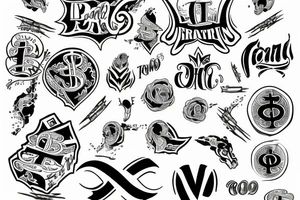 dollar sign $ tattoo idea