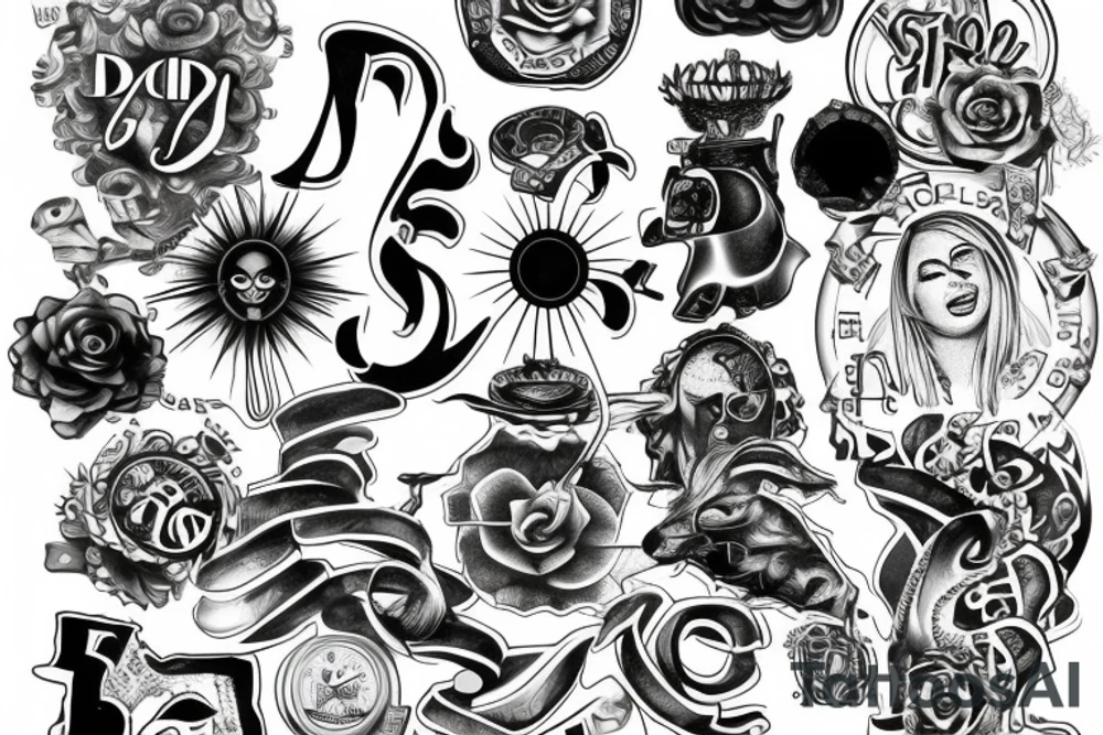 dollar sign $ tattoo idea