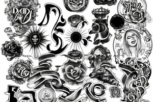 dollar sign $ tattoo idea