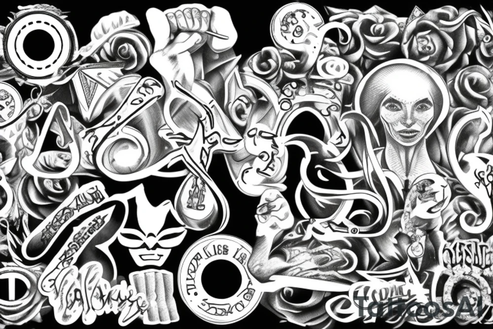 dollar sign $ tattoo idea