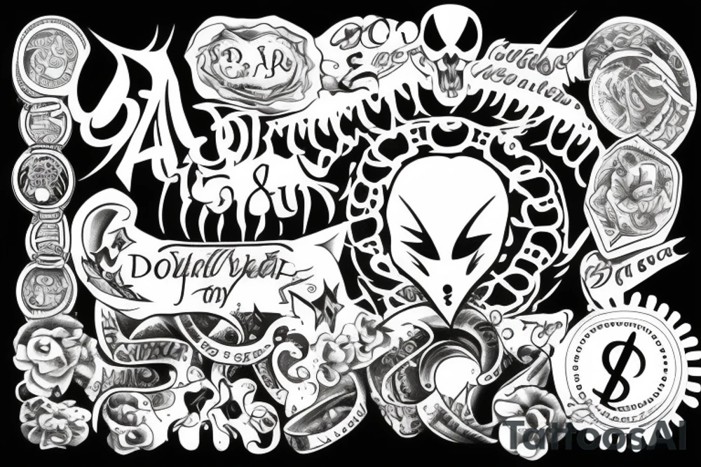 dollar sign $ tattoo idea