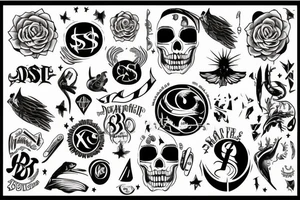 us dollar sign tattoo idea