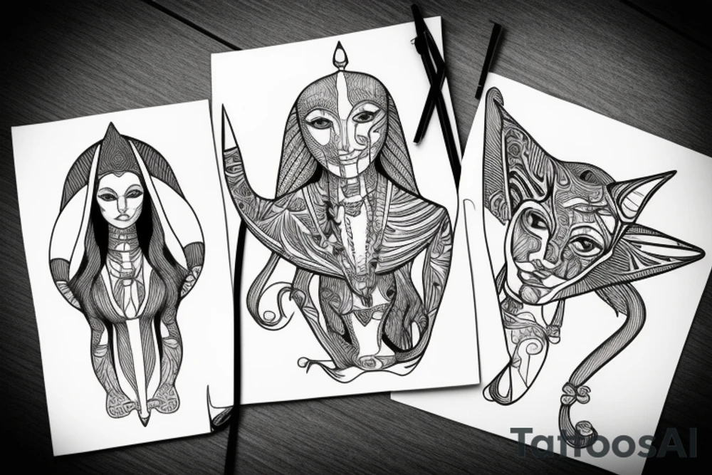 sphynx tattoo idea