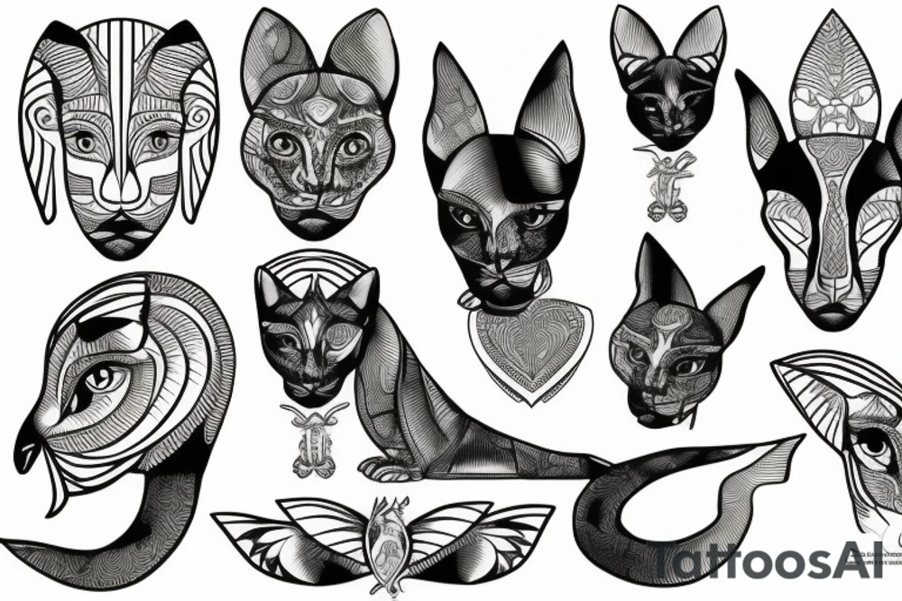 sphynx tattoo idea