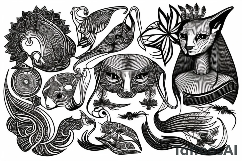 sphynx tattoo idea