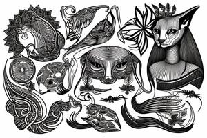 sphynx tattoo idea