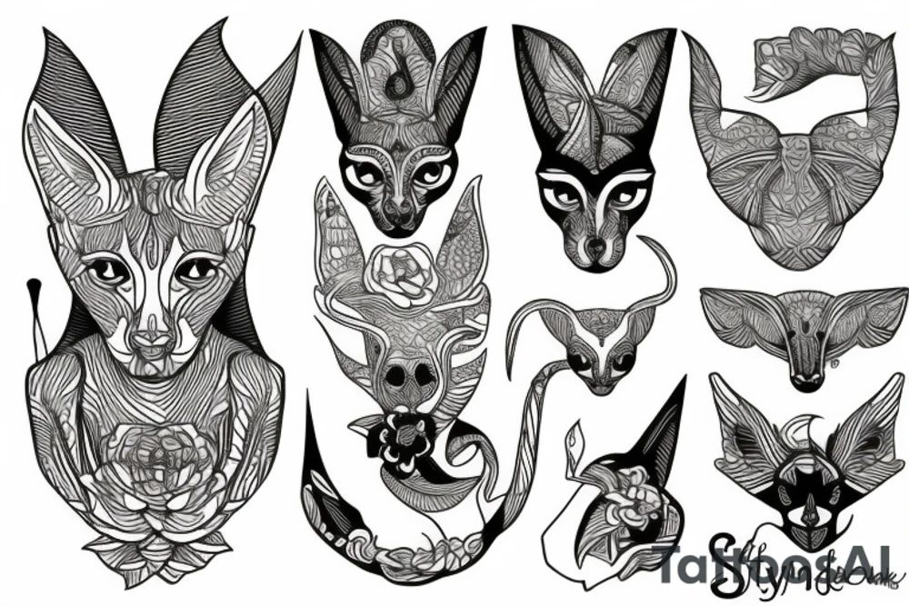 sphynx tattoo idea