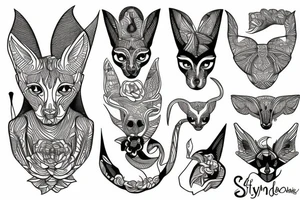sphynx tattoo idea