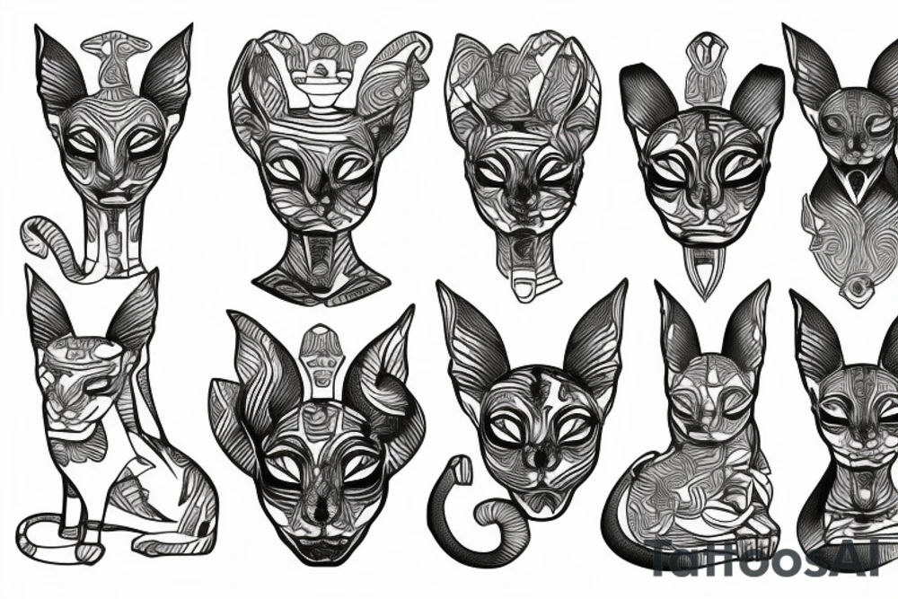 sphynx tattoo idea