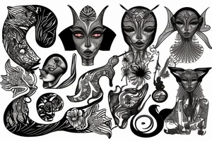 sphynx tattoo idea