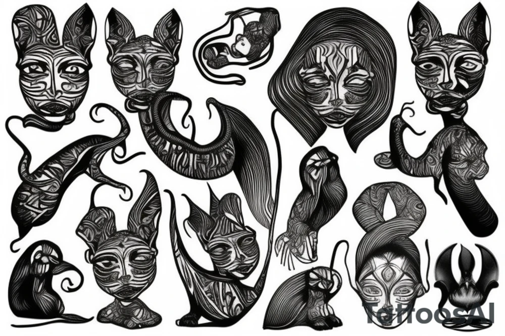 sphynx tattoo idea