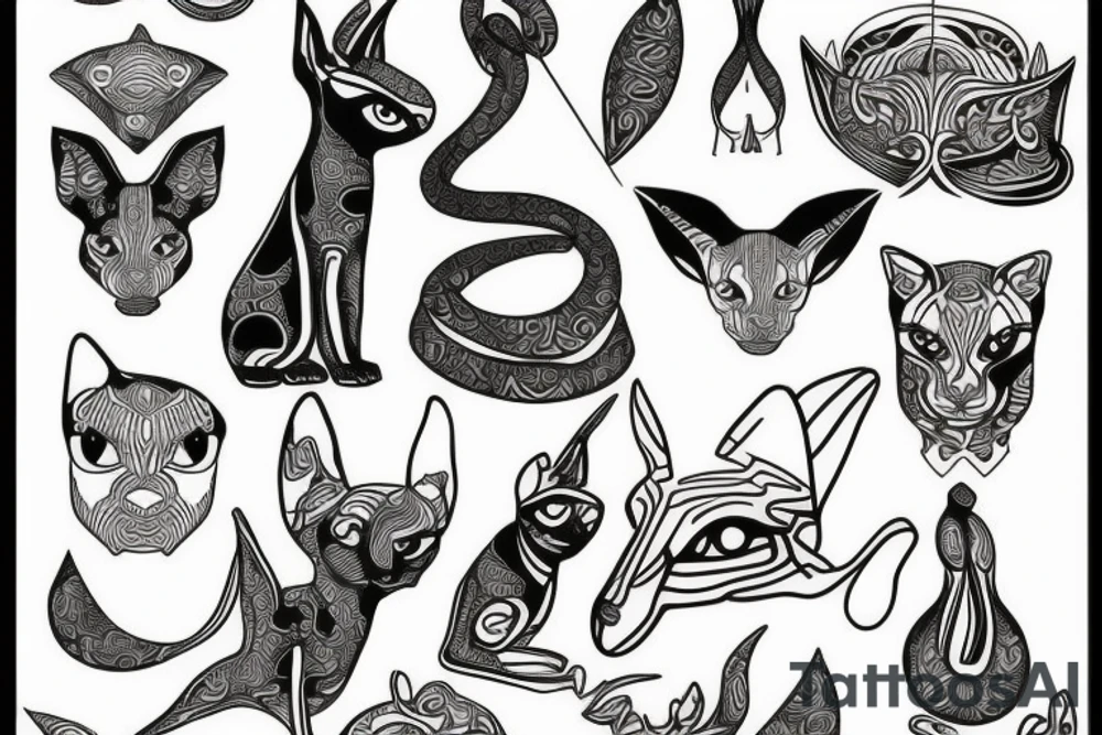 sphynx tattoo idea