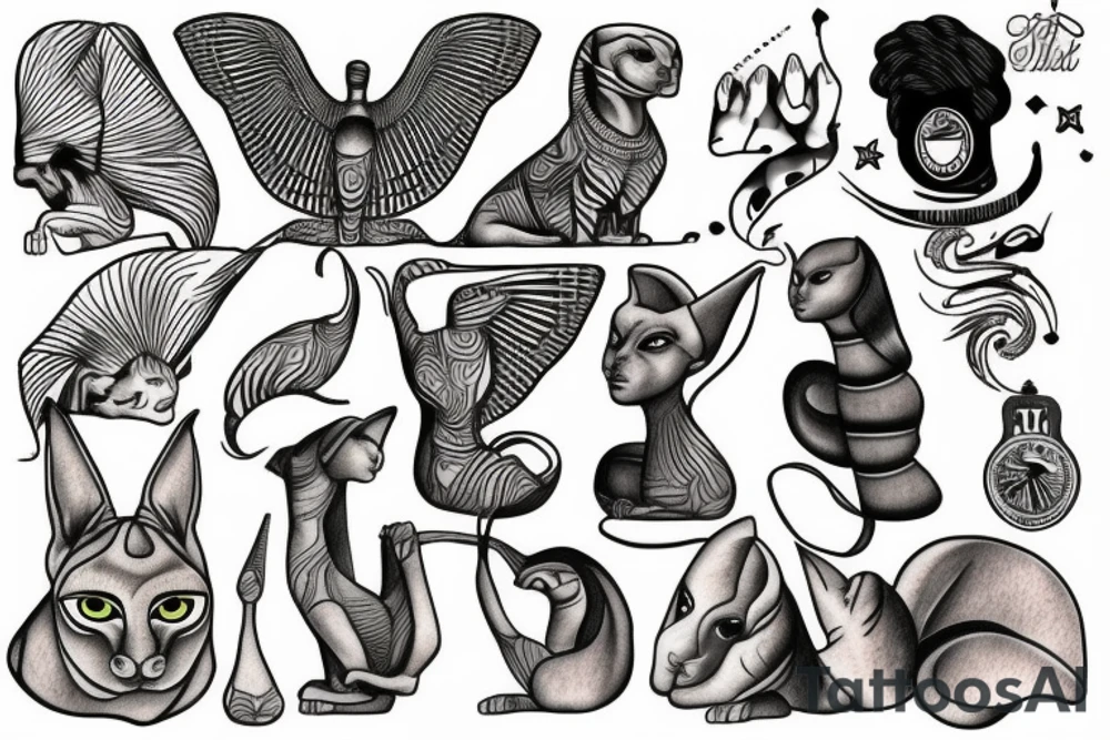 sphynx tattoo idea