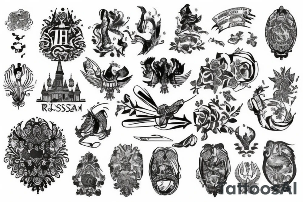 russia tattoo idea