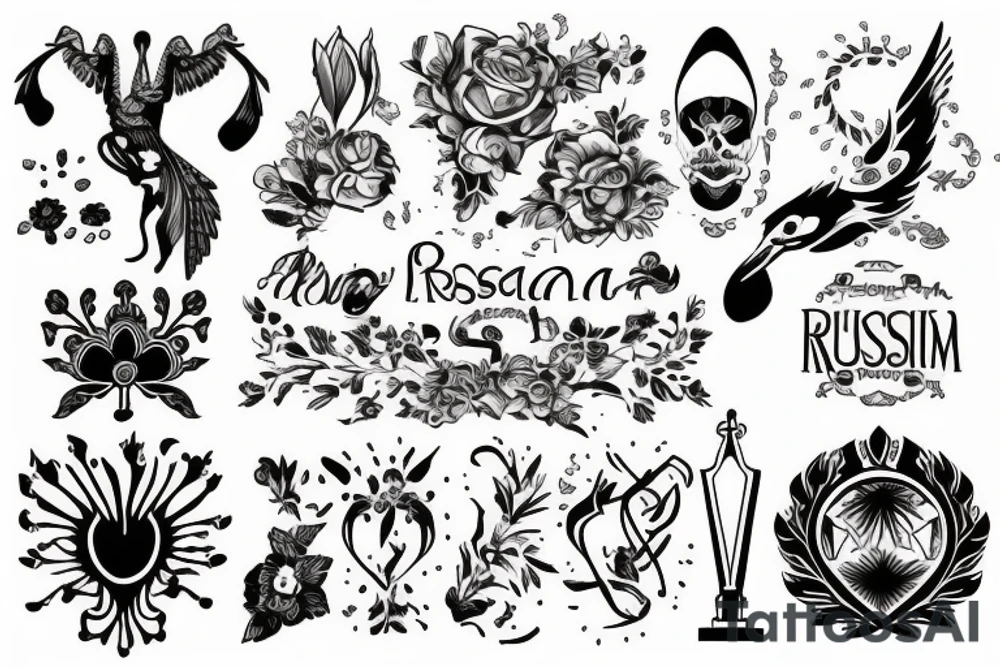 russia tattoo idea