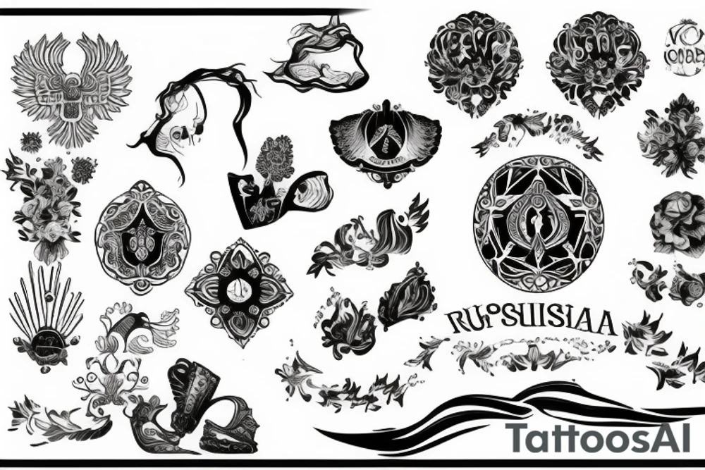 russia tattoo idea
