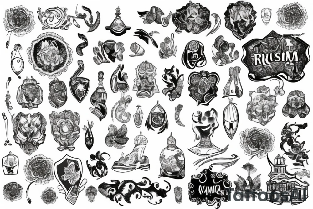 russia tattoo idea