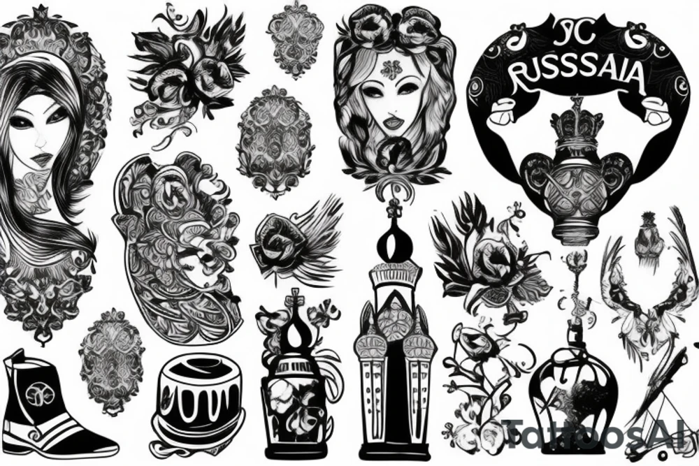 russia tattoo idea