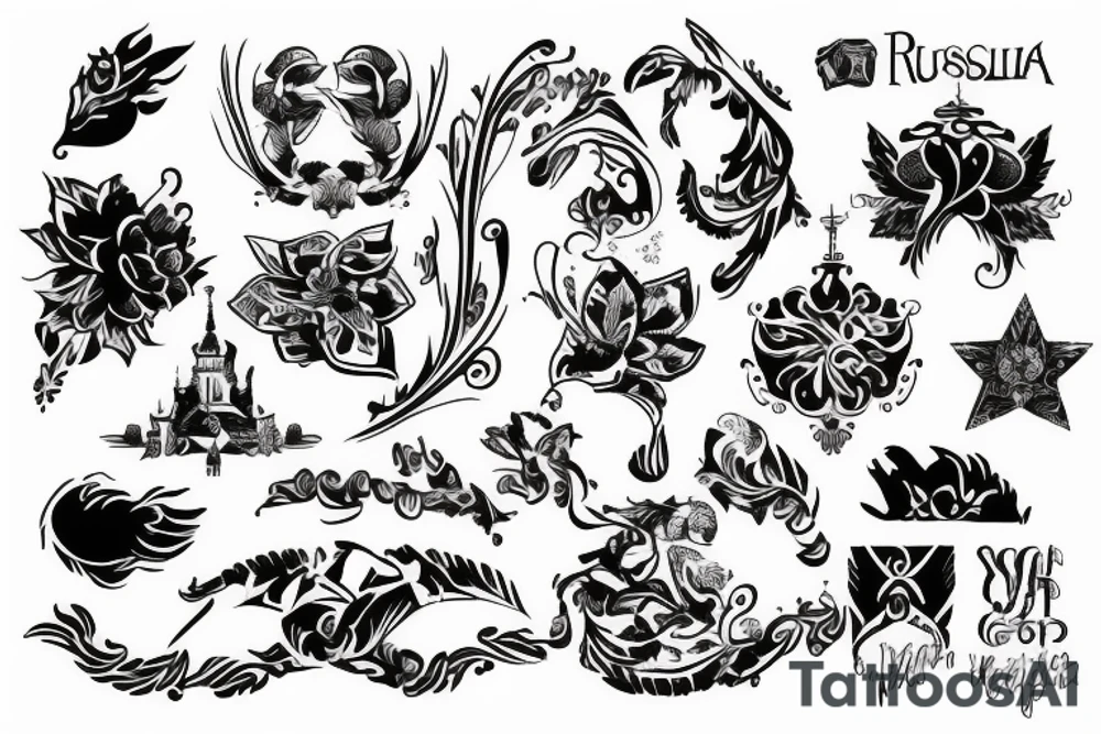 russia tattoo idea