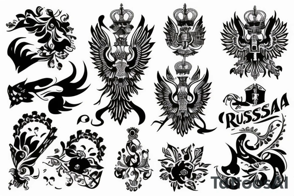 russia tattoo idea