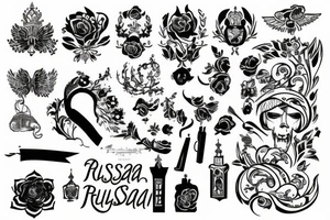 russia tattoo idea